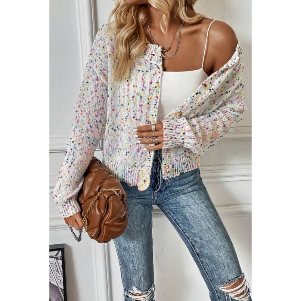 Confetti Rhinestone Cardi - Picture 3 of 5